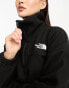 The North Face Glacier wide neck boxy 1/4 zip fleece in black Exclusive at ASOS