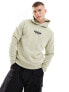 Фото #1 товара Calvin Klein cut through logo hoodie in cream