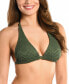 ფოტო #1 პროდუქტის Women's Saltwater Sands Eyelet Halter Bikini Top