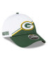 ფოტო #1 პროდუქტის Men's White, Green Green Bay Packers 2023 Sideline 9FORTY Adjustable Hat