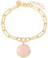 ფოტო #1 პროდუქტის 14K Gold Plated Callie Enamel Initial Bracelet