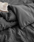 Crinkle Textured Down Alternative Comforter, Full/Queen Серый, FULL/QUEEN - фото #4