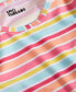 ფოტო #1 პროდუქტის Toddler & Little Girls Multi-Striped Rash Guard Swimsuit, 2 Piece Set, Created for Macy's