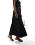 Nobody's Child Milo satin maxi skirt in black