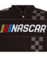 Men's Black NASCAR Twill Logo Uniform Full-Snap Jacket