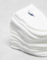 Фото #2 товара Polo Ralph Lauren 6 pack quarter trainer socks in white