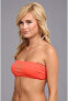 Фото #2 товара MICHAEL Michael Kors 261275 Women's Logo Bandeau Top Swimwear Size Small