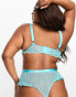 Фото #3 товара ASOS DESIGN Curve Brooke soft bra in turquoise