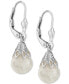 ფოტო #1 პროდუქტის Crushed Opal Leverback Drop Earrings (2-3/4 ct. t.w.) in 14k White Gold