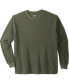 ფოტო #1 პროდუქტის Big & Tall Waffle-Knit Thermal Crewneck Tee