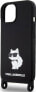 Karl Lagerfeld Karl Lagerfeld KLHCP15SSCBSCNK iPhone 15 6.1" hardcase czarny/black Crossbody Silicone Choupette