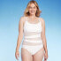 Фото #2 товара Women's Mesh Front One Piece Swimsuit - Shade & Shore White L