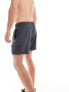 Фото #7 товара Hollister 9inch swim shorts in black with side pockets