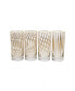 Set of 4 Mix and Match Water Tumblers with 24K Gold Design