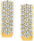 ფოტო #3 პროდუქტის Diamond Pavé Small Hoop Earrings (1/2 ct. t.w.) in 14k Gold