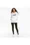 Фото #3 товара Essentials Logo Kadın Beyaz Kapüşonlu Sweatshirt