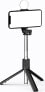 Фото #4 товара Selfie stick Hurtel Selfie stick WR1YXS teleskopowy tripod 0.71m z okrągłą lampą - czarny