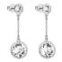 Silver earrings with crystals 31269.1