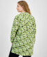 ფოტო #2 პროდუქტის Plus Size Printed Blouson-Sleeve Tunic