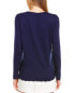 Фото #2 товара J.Mclaughlin Henri Cashmere-Blend Sweater Women's Blue Xs