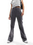 Vero Moda tailored kick flare trousers in medium grey melange 40 - фото #9