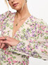 Фото #5 товара Vero Moda long sleeve midi dress in pink and purple floral