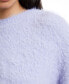 ფოტო #4 პროდუქტის Women's Crewneck Fluffy Sweater