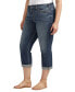ფოტო #4 პროდუქტის Plus Size Suki Mid Rise Curvy Fit Capri Jean