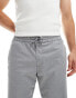 Jack & Jones drawstring tapered trouser in grey marl Grau Meliert, 2XL - W38 - фото #5