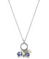 Фото #1 товара Patricia Nash silver-Tone Blue Multi Drop 28" Slider Necklace