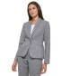 ფოტო #3 პროდუქტის Women's Glen Plaid Single-Button Blazer