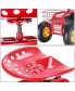 Фото #3 товара Red/Green Garden Cart Rolling Work Seat With Heavy Duty Tool Tray Gardening Planting-Red