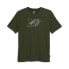 Фото #1 товара Puma Sneaker Outline Graphic Crew Neck Short Sleeve T-Shirt Mens Green Casual To
