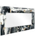 Фото #4 товара Зеркало из декоративного закаленного стекла со свободным плавающим принтом "Ebony" Empire Art Direct, гравированное, 72" x 36"