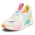 Фото #4 товара Puma RsX Suede Multi Lace Up Mens Beige Sneakers Casual Shoes 39857501