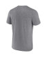 Фото #4 товара Men's Heathered Gray Kansas Jayhawks 2022 NCAA Men's Basketball National Champions Synthetic T-shirt