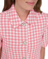 Фото #4 товара Women's Gingham Short-Sleeve Jacket