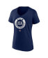 ფოტო #2 პროდუქტის Women's Navy Team USA V-Neck T-shirt