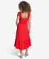 ფოტო #5 პროდუქტის Women's Sleeveless Tiered Midi Dress