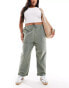 Фото #1 товара ASOS DESIGN Curve utility trouser in washed khaki