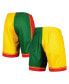 ფოტო #1 პროდუქტის Men's Green, Gold Seattle SuperSonics Hardwood Classics 1995 Split Swingman Shorts