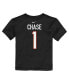 ფოტო #2 პროდუქტის Toddler Boys and Girls Ja'Marr Chase Black Cincinnati Bengals Player Name and Number T-shirt