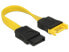 Фото #1 товара Delock 0.1m 2xSATAIII - 0.1 m - SATA III - SATA 7-pin - SATA 7-pin - Male/Female - Black - Yellow