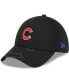 Фото #2 товара Men's Black Chicago Cubs Top Visor 39THIRTY Flex Hat