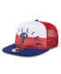 Men's White/Royal Philadelphia Phillies Team Foam Front A-Frame Trucker 9Fifty Snapback Hat