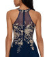 ფოტო #4 პროდუქტის Women's Embellished Chiffon Illusion Gown
