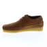 Фото #10 товара Clarks Weaver 26165082 Mens Brown Suede Oxfords & Lace Ups Casual Shoes