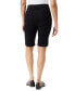 ფოტო #2 პროდუქტის Petite Shape Effect High Rise Pull On Denim Bermuda Shorts