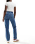 Фото #5 товара Abercrombie & Fitch Curve Love 90s straight ultra high rise jean in dark blue