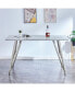 Фото #1 товара Spacious MDF Top Dining Table For Bars And Home Gatherings